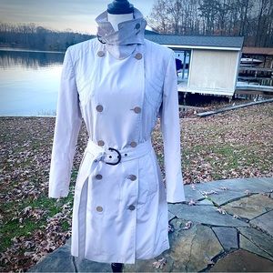 STELLA McCARTNEY🔸Fabulous Lite cream color Trench Coat🔸WOW DETAILS🔸STUNNING !